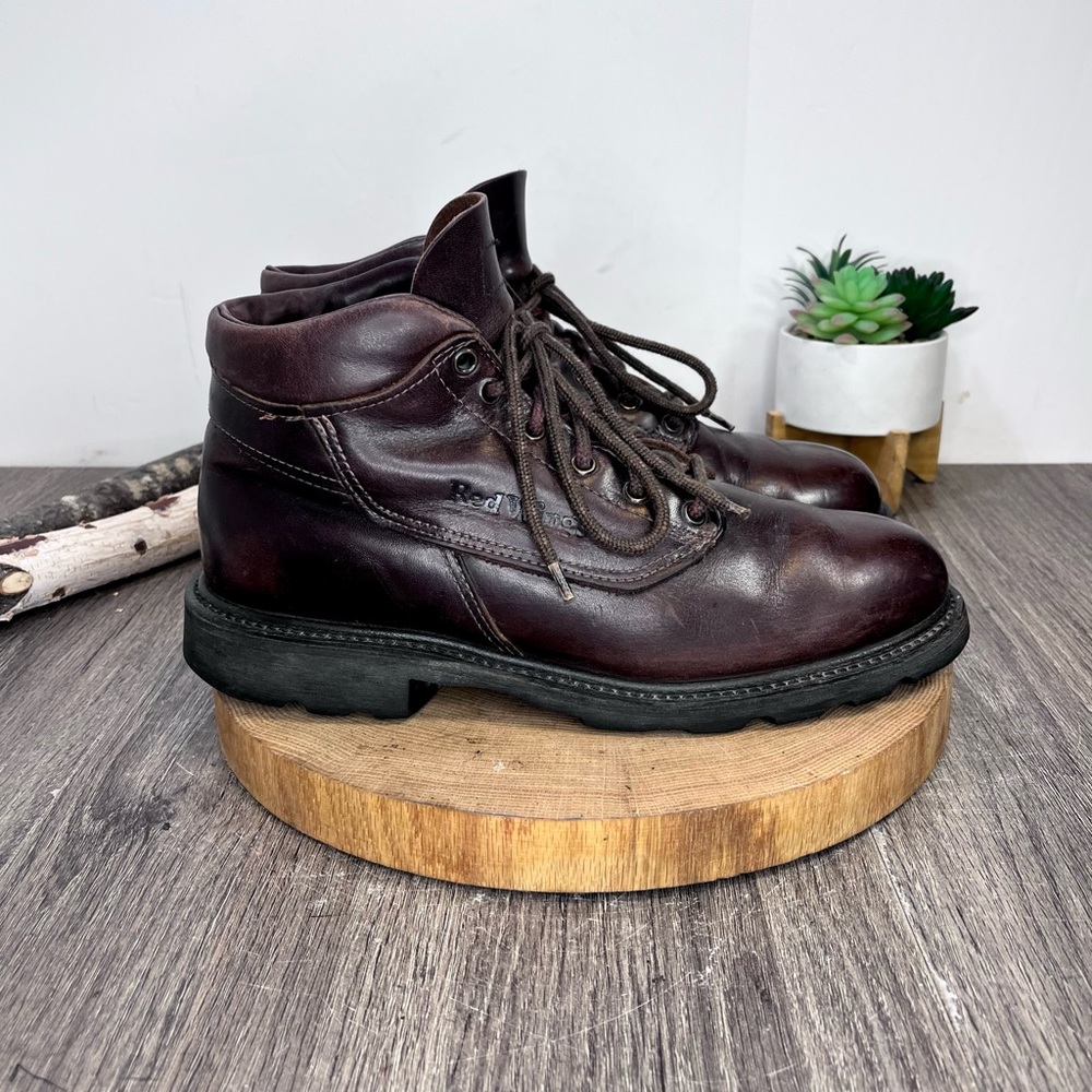 *Red Wings Padded Collar Boots Brown Size 9.5B